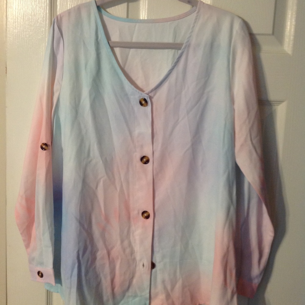 Tie dye looking new with tags tunic top